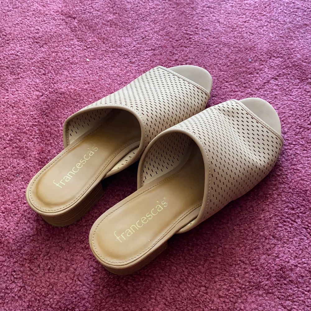 Francesca’s Slip on Sandals